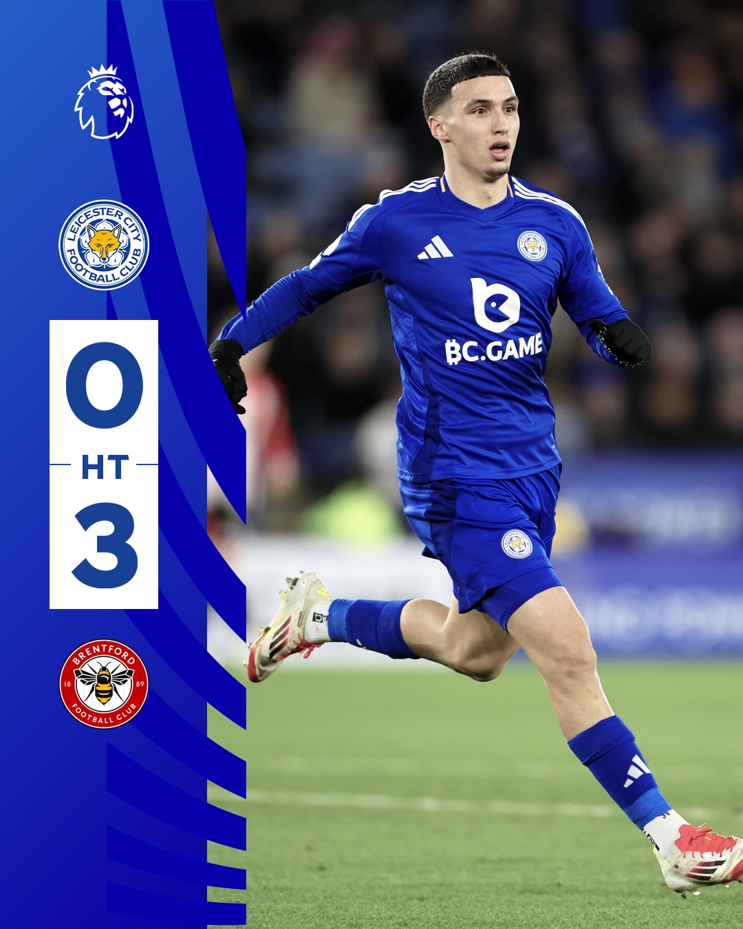  半場(chǎng)0-3！萊斯特若不進(jìn)球輸球，將主場(chǎng)6連敗0進(jìn)球創(chuàng)歷史最糟戰(zhàn)績(jī)