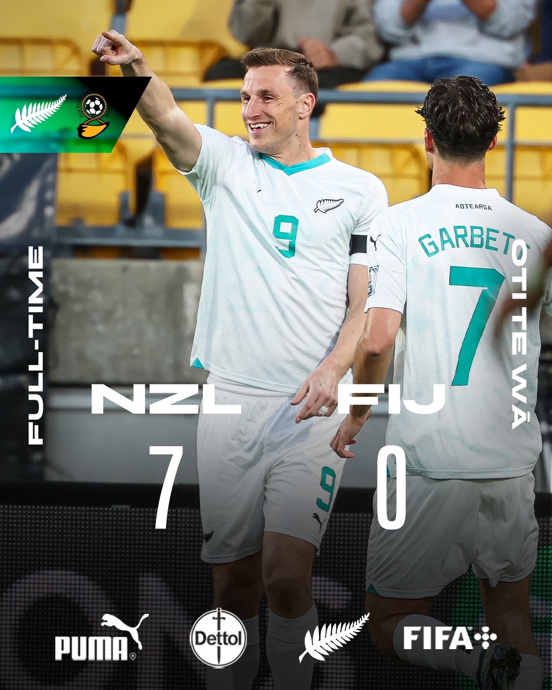  距世界杯一步之遙！新西蘭7-0進(jìn)大洋洲決賽，其FIFA排名高國足1位